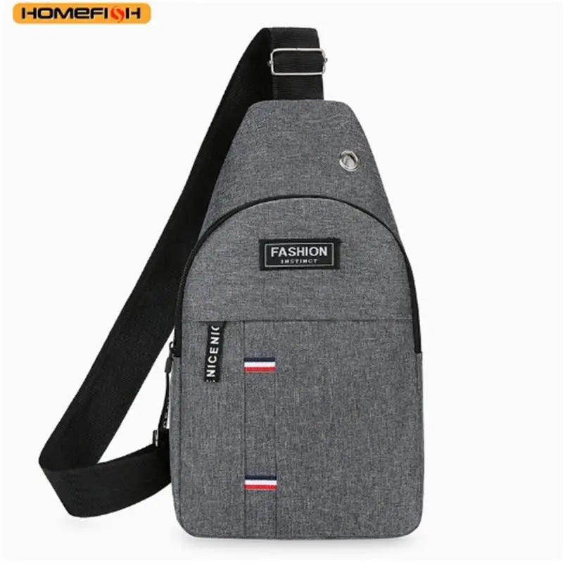 Chest Bag Men'S One Shoulder Crossbody Bag Large Capacity Outdoor Sports and Leisure Fashion Small Shoulder Bag Large