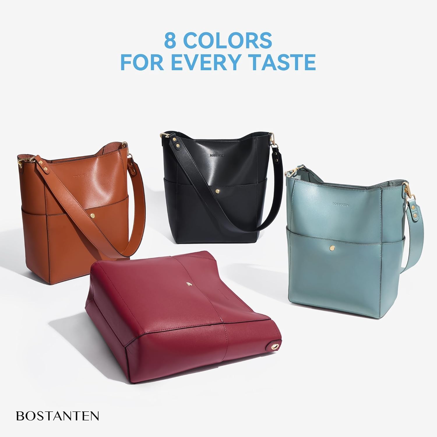 Women'S Leather Designer Handbags Tote Purses Shoulder Bucket Bags